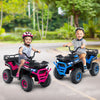 24V Kids Ride on Electric ATV Quad Car with Realistic Sounds and  LED Lights-Navy - Gallery View 1 of 11