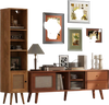 Living Room Bundle: TV Stand, Storage Cabinet and  Accent Chair