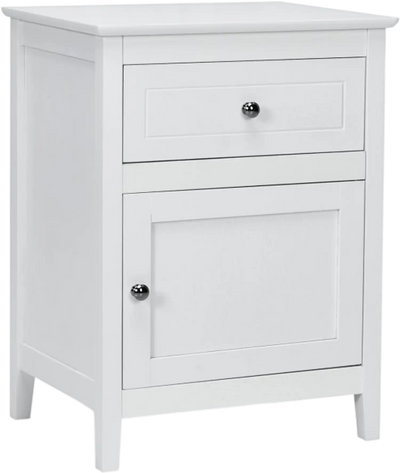 Costway Bedroom Nightstand & Storage Cabinet Bundle 32395816 New