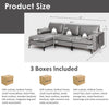 L-shaped modular sofa with steel backrest, 48-inch pub dining table, and four bar stools for modern living and dining.