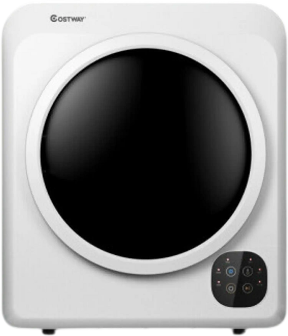 Electric tumble dryer with simple controls and clear indicators, designed for easy laundry drying in any home.