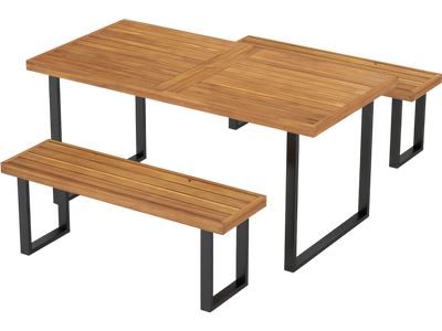 Costway 3-Pc Patio Dining Set 63
