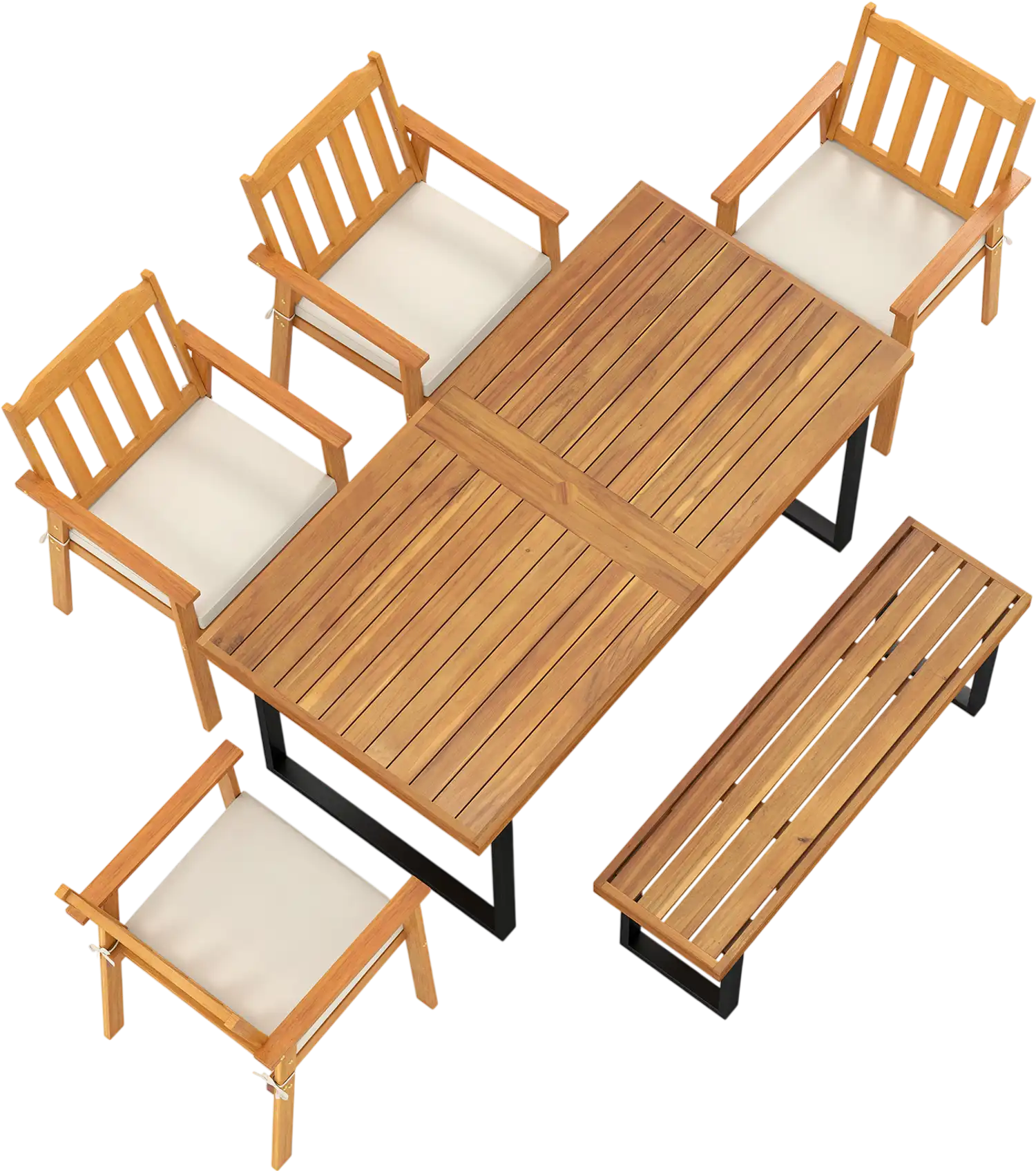 Costway 6-Piece Patio Dining Set 63