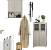 Laundry Room Bundle: 4-in-1 Storage Set Storage Cabinets and Rack Set