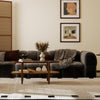 3-piece living room set featuring a side table, coffee table, and TV stand with rattan accents for stylish storage.