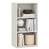 Set of 2 3-Tier Cube Bookcase with Adjustable Shelves for Home Office-White - Gallery View 1 of 1