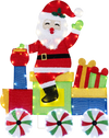 Lighted Santa on Train Christmas Decoration with LED Lights