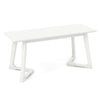 White entryway bench with shoe storage, part of a 4-piece bedroom furniture set for versatile space use.