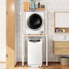 Electric laundry dryer and full-automatic washing machine combo with compact design, ideal for apartments and dorms.
