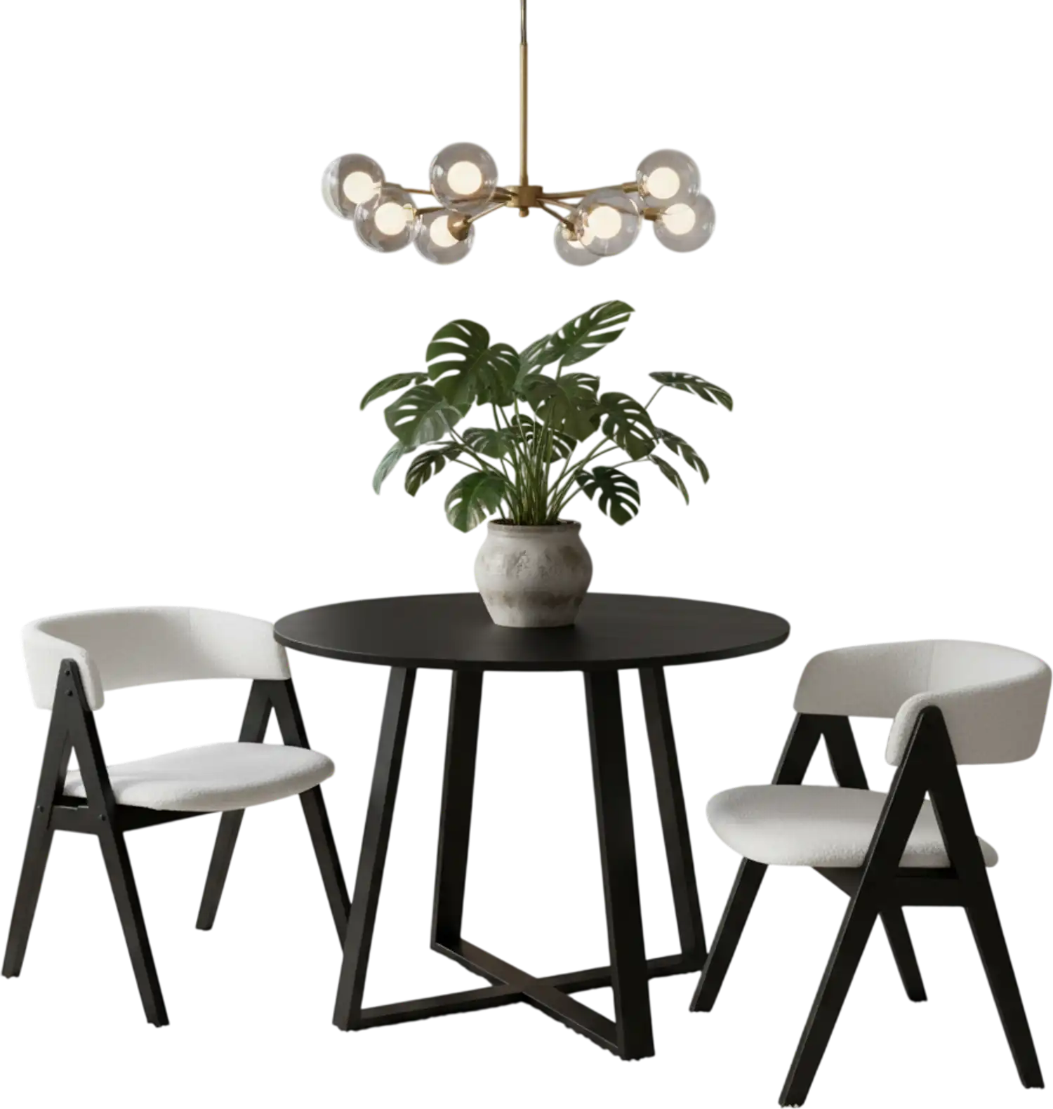 Costway 3-Piece Mid-Century Dining Set 36
