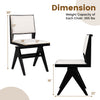 Side view of a swivel upholstered dining chair with faux sherpa fabric, part of a 3-piece mid-century dining set.