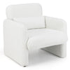 Modern upholstered chenille accent chair with ergonomic design, soft cushion, and added armrests for ultimate comfort.