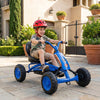 Go Kart for Kids 4 Wheel with Steering Handlebars and Adjustable Seat-Navy - Gallery View 1 of 11