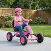 Go Kart for Kids 4 Wheel with Steering Handlebars and Adjustable Seat-Pink - Gallery View 1 of 11