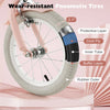 Close-up of a 12-inch kids bike tire featuring wear-resistant pneumatic design for smooth riding and durability.
