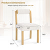 Modern dining chair with rubber wood frame, faux sherpa fabric, and anti-slip footpads, ideal for dining rooms.