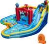 Inflatable Water Park with Splash Pool, 50 Ocean Balls and 750W Blower