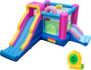 Inflatable Bounce House with Slides and Basketball Hoop (with 680W Blower)