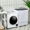 Compact washer and dryer laundry combo featuring a portable semi-automatic washer, perfect for efficient small space.