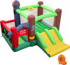 Kids Castle Slide Bouncer with 750W Blower and Dual Slides