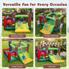 Kids Castle Slide Bouncer with dual slides and basketball rim, perfect for birthday parties and family gatherings.