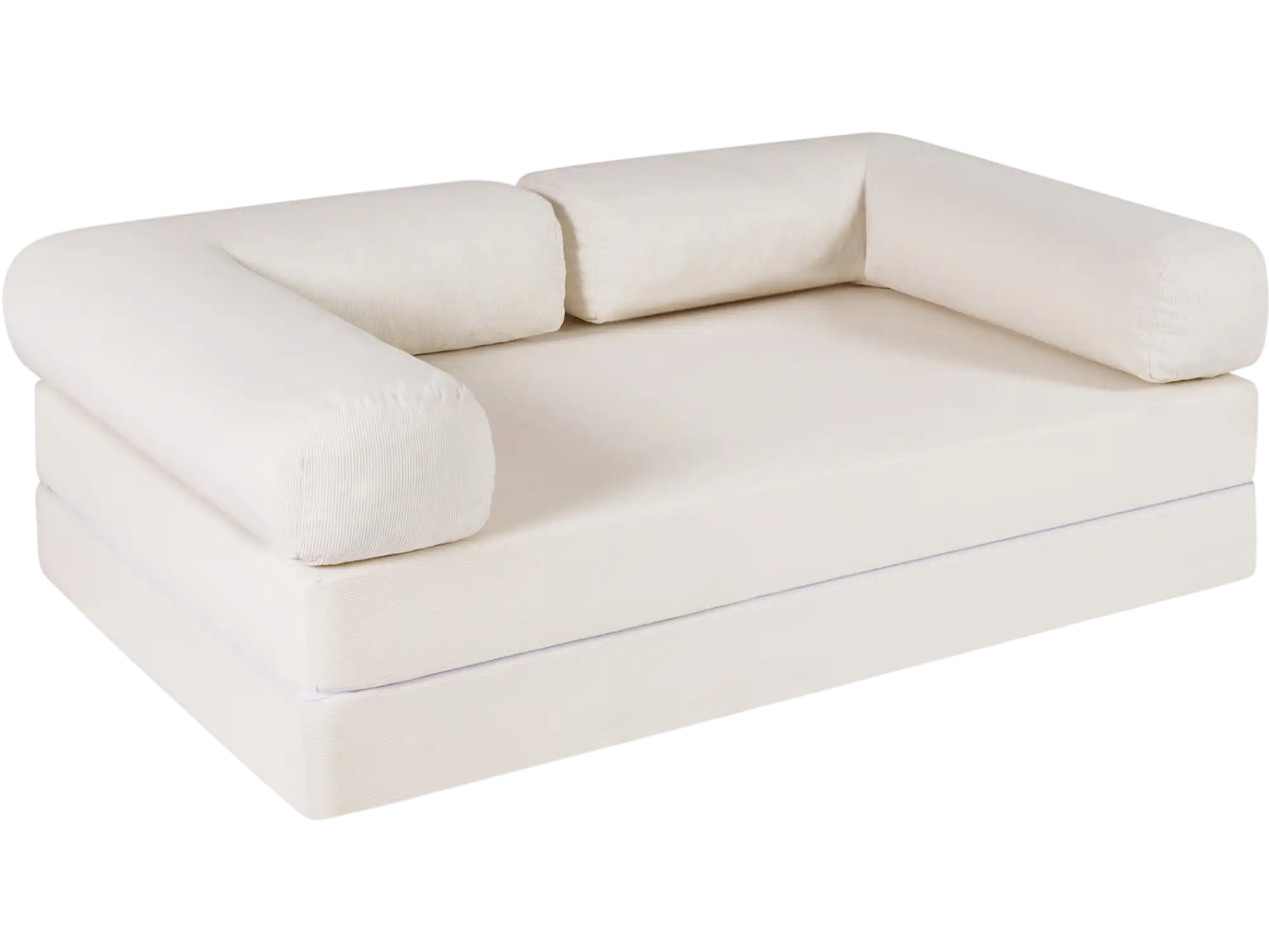 Costway 4-in-1 Convertible Folding Corduroy Sofa Bed 11674735 New