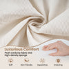 Plush corduroy fabric of the 4-in-1 convertible sofa bed, showcasing luxurious comfort and soft, supportive texture.