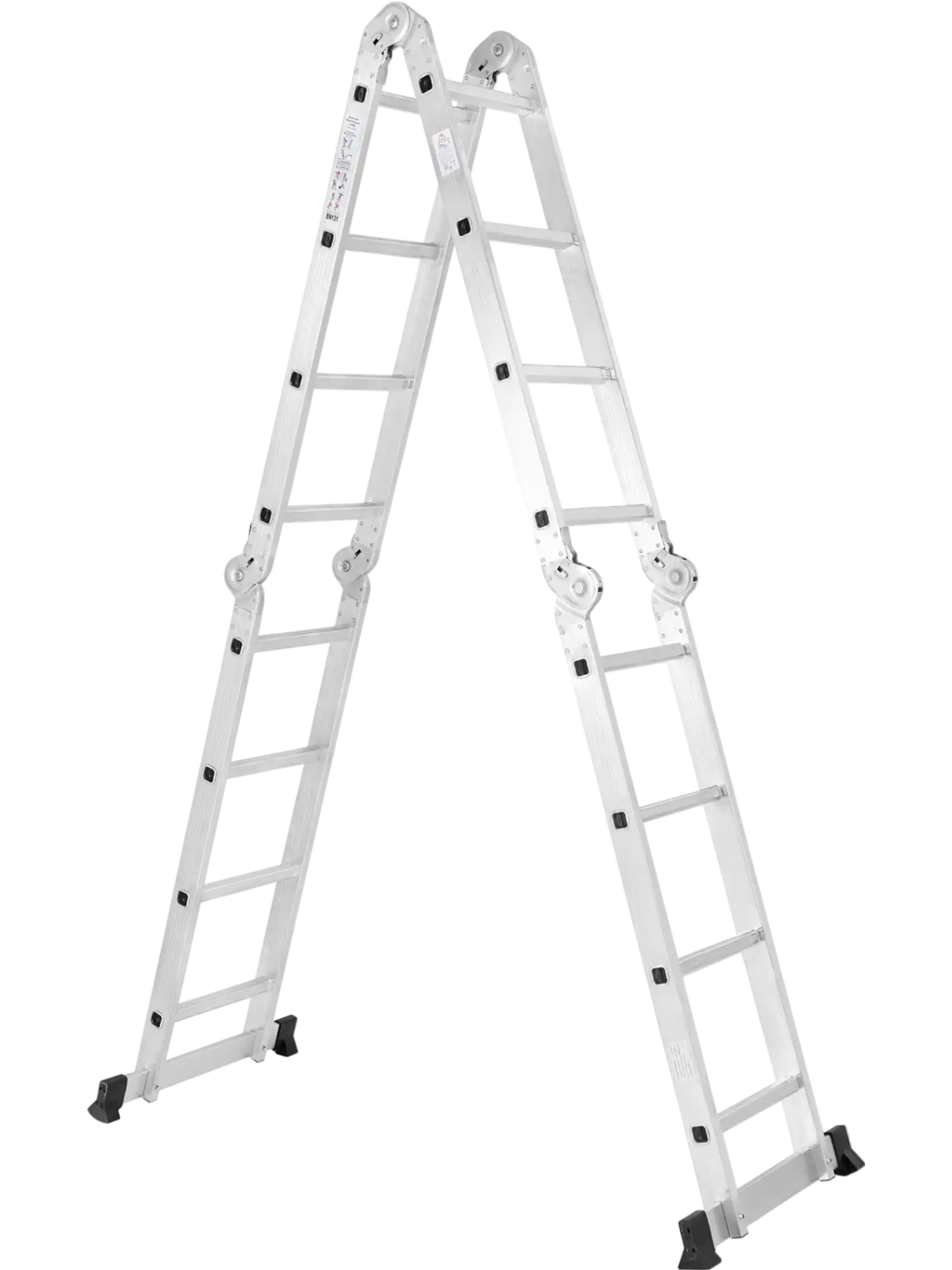 Costway 15' 7-in-1 Folding Aluminum Ladder Safe Locking Hinge 89971260 New