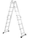 15 Feet Folding Aluminum Ladder with Safe Locking Hinge