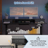 Electric height adjustable standing desk showcasing anti-collision technology for smooth and safe height transitions.