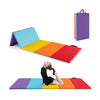 Colorful 5-panel gymnastics mat with high-density foam, ideal for yoga, stretching, and gymnastics training.