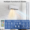 UltrEco Series 24000 BTU mini split air conditioner with heat pump, WiFi enabled, showing multiple modes and remote.