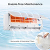 UltrEco Series 24000 BTU mini split air conditioner with removable and washable filters for hassle-free maintenance.