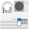 UltrEco Series 24000 BTU mini split air conditioner with heat pump, WiFi enabled, for efficient multi-zone cooling and.