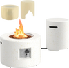 40,000 BTU Fire Pit Table Set with Hideaway Tank Holder