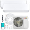X-Pro 27000 BTU 2 Zone 24 SEER2 Mini Split AC with Heat Pump-9K + 12K - Gallery View 1 of 10
