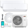 X-Pro 35000 BTU 2 Zone 22.5 SEER2 Mini Split AC with Heat Pump-12K + 18K - Gallery View 1 of 10