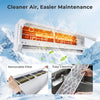 Self-cleaning function and removable filter of the X-Pro 35000 BTU Mini Split AC for easy maintenance and cleaner air.