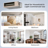 Concealed ducted mini split AC unit for 2 zones, ideal for homes and offices, featuring 22.5 SEER2 efficiency.