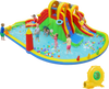 8-in-1 Giant Bounce House with 2 Long Slides for Yard Party with 780W Blower