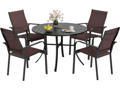 Costway 5-Piece Patio Dining Set for 4 w/ 42.5