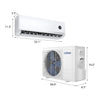 12000 BTU mini split air conditioner with WiFi, designed for rooms up to 600 sq.ft, featuring inverter technology.