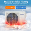 Mini split air conditioner with chassis electrical heating, efficient at 5°F, ideal for rooms up to 600 sq.ft.