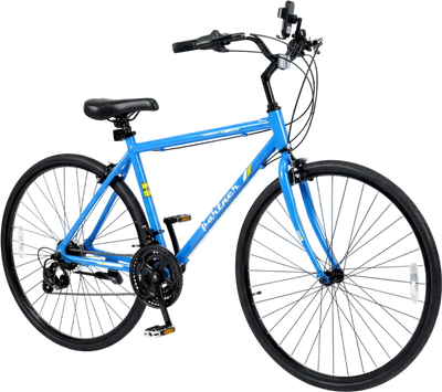 Costway 700C Adult Hybrid Bike 18-Speed Shimano Drivetrain Phone Holder 59121175 New