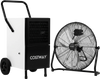 Commercial Dehumidifier and Heavy‑Duty Metal Floor Fan Combo