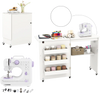 Sewing Machine and Table Set with Charging Station Folding Craft Desk and Beginner Sewing Machine