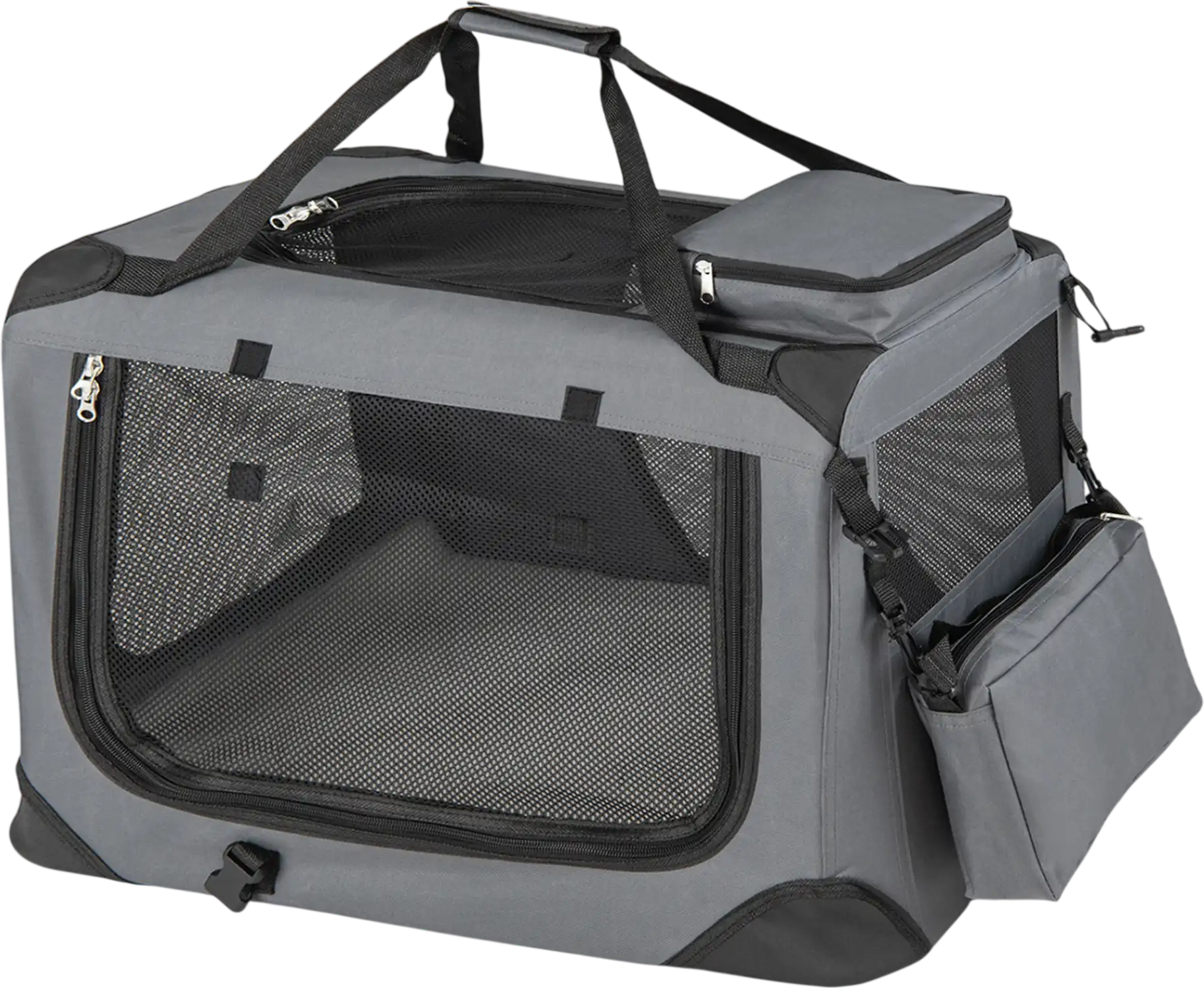 Costway Collapsible Soft Dog Travel Crate Mesh Windows 3 Doors 75034563 New