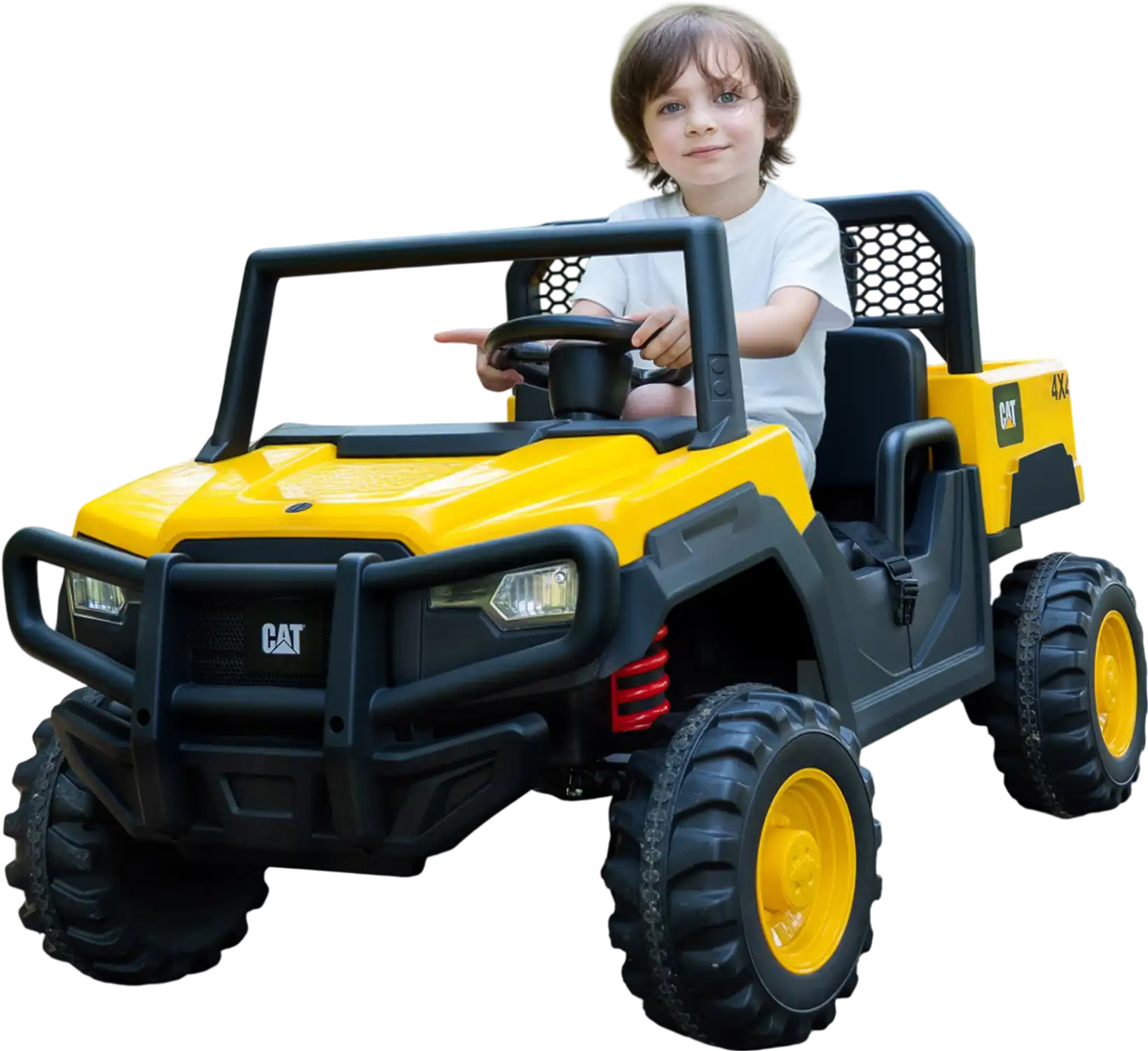 Costway 24V Licensed Caterpillar 2-Seater Ride-On Dump Truck Yellow 11873502 New