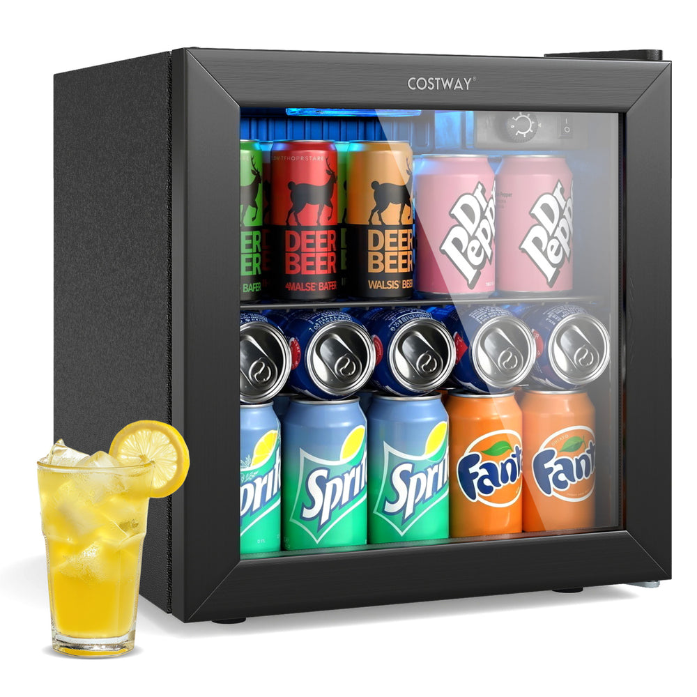 Nugget ice maker and beverage cooler combo with organized can storage, ideal for compact kitchens and entertainment.