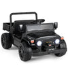 12V Electric Ride On Truck with Dump Bed and Music Licensed Toyota-Black - Gallery View 1 of 4